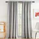 OLV Black Curtain Rod, 1 Inch Adjustable Modern Curtain Rods for Windows 30 to 41 Inch, Decorative Heavy Duty Window Treatment Rods with End Cap Finials, Telescopic Splicing Drapery Pole, Easy Install