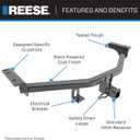 Reese Towpower Reese 84518 Class 3 Trailer Hitch, 2 Inch Receiver, Black, Compatible with 2018-2021 Nissan Kicks