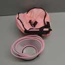 Elevated Inflatable Dog Cone Collar Alternative After Surgery, Dog Donut Collar, Soft Pet Cone to Stop Licking for Dogs  Solid Pink, S (Neck 7"-9.5")