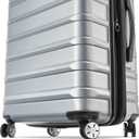Samsonite Omni 2 Hardside 2 Piece Set - Includes Global Carry-On & Large Checked Suitcases - 360 Dual Spinner Wheels - Integrated TSA Lock & Expansion - Arctic Silver