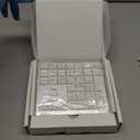 Nulea Wireless Number Pad Bluetooth 5.0 & 2.4G Portable Numeric Keyboard, USB-C Rechargeable, 34-Keys Bluetooth Keyboard for Data Entry (Silvery White)