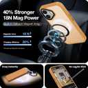 4 x DEERLAMN Magnetic Matte Case for iPhone 16 with Screen Protector, [Compatible with MagSafe][Military Grade Drop Protection] Slim Translucent Shockproof Protective Phone Cover, Yellow Bronze