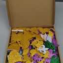 Estivaux 200 Pieces Mardi Gras Confetti for Table Decorations, Fat Tuesday Confetti Decorations Glitter Green Purple Paper Confetti Eyeglass Crown Table Confettis for Mardi Gras Party Favors