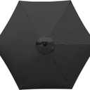 9 Feet Patio Umbrella Replacement Canopy for 6 Ribs, Market Umbrella Top, Yard Table Umbrella Top Cover,Universal Strong and Thick Umbrella Canopy,Canopy Only