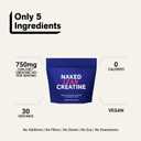 NAKED Lean Creatine HCl Stick Packs - Unflavored Con-Cret Creatine Hydrochloride with Organic Prickly Pear Extract, Electrolytes - Muscle Growth, Strength & Cognitive Support - 30 Servings