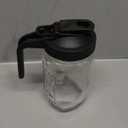 Breast Milk Pitcher, 32 OZ Mason Jar Pitcher with Lid Double Leak Proof,1 Quart Breastmilk Storage Containers for Fridge, Glass Jug for Sun Tea, Juice, Cold Brew Coffee (Black)