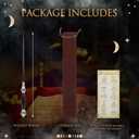 Magic Wizard Wand Resin Witch Sorcerer Wands for Kids Cosplay Party Halloween Costume Accessories, Conical