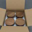 16oz 4 Pack Overnight Oats Containers with Lids, Glass Mason Jars with Acacia Wood Airtight Lids, Wide Mouth Meal Prep Storage Jars for Yogurt, Chia Pudding, Salad, Parfait, Snacks, Spice