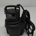 EXTRAUP 1/6 HP 1370GPH Portable Submersible Utility Pump Low Suction Electric Clean Pool Cover Basement Flood Drainage Water Transfer Pump Black