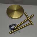 KES Gold Toilet Paper Holder Free Standing SUS 304 Stainless Steel Rustproof Pedestal Lavatory Tissue Roll Holder Floor Stand Modern Brushed Gold Finish, BPH283S1-BZ