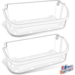 [2 PACK] UPGRADED 240356402 Refrigerator Door Bin Compatible with Frigidaire Door Shelf Replacement Refrigerator Door Shelves FFSS2615TS0 LFSS2612TF0 FGHS2631PF4A LFSS2612TE0 FFSS2615TS5 Door Bin