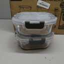 Skroam 10 Pack Glass Meal Prep Containers, 22 OZ Glass Airtight Food Storage Containers with Lids, Pantry Kitchen Storage Containers for Lunch, Food Storage, Meal Prep, Lunch Bento Boxes