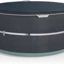 XCZ Portable Hot Tub Cover, Inflatable Hot tub Full Coverage - Waterproof, Sun Protection, dust Proof, Suitable for 71 "Inflatable hot tub spa, Round (Gray, Cover only)