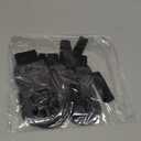 EXPAWLORER Anti-Slip Dog Socks,Dog Boots&Paw Protectors to Prevent Licking,Dog Shoes for Hot/Cold Pavement, Double Sides Non-Skid Traction Control on Hardwood Floor for Senior Dogs (Medium (4 Count), Black)