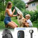 Portable Shower 8000mAh Rechargeable Camping Shower, 6.0L/min Portable Shower Pump, Outdoor Shower for Camping, Hiking, Traveling, Washing