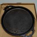 COOKLIFE 12 Inch Lightweight Pre-Seasoned Cast Iron Griddle - Smooth Polished Surface, Easy to Clean Cast Iron skillets Use in the Oven, on the Stove or Grill, Over a Campfire (14.8" x 12" x 1")