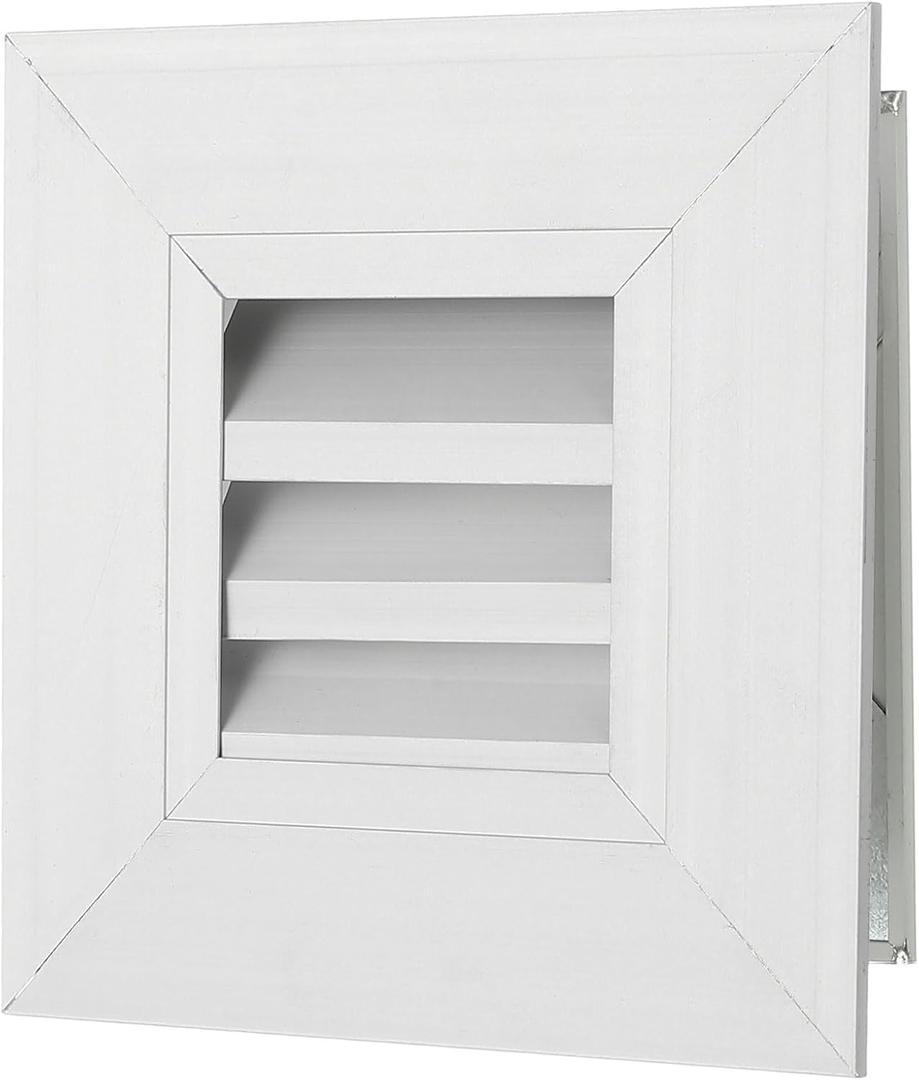 PATIKIL Door Air Vent Cover, 4" x 4", Aluminum Grille Ventilation Cover Louvered for Cabinet Wardrobe Door, Silver Tone