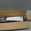 Tension Curtain Rod by EZFurni,2 Sets 42-123 Inches,Heavy Duty Tension Rods for Windows,No Drilling Adjustable Curtain Rod for Patio,Hold Up Blackout Curtains and Non Slip,Black