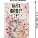 Mother's Day Garden Flag Cute Cats Vertical Double Sided Happy Pride Flag LGBT Lesbian Gay Transgender Pansexual Flag Farmhouse Yard Outdoor Lawn Decoration 12.5 x 18 Inch