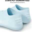 No Show Socks Women, 8 Pairs Low Cut Ankle Anti-slid Athletic Casual Invisible Liner Running Socks (L)