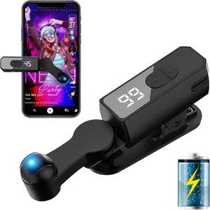 Wireless Auto Clicker for iPhone, iPad & Android Rechargeable Screen Tapper for TikTok, Live Streams, Likes, Games & Repetitive Tasks 107 Adjustable Speeds for Social Media & Gaming (Black)