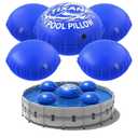 4+1 Combined Pool Pillow,0.8mm Thick Pool Pillows for Above Ground PoolsFlexible and Durable Swimming Pool Closing Winter Kit,Rope and Patch Included,Round(4 Pcs 3Ft +1 Pcs 4Ft)