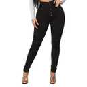 FISCLOSIN Womens High Waist Stretch Jeans 5 Button Push Up Butt Lifting Skinny Colombian Jeans Medium