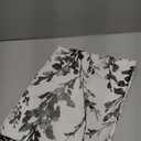 DriftAway Blackout Black and White Curtain Valances 18 Inch for Kitchen Windows Bathroom Living Room Bedroom Rod Pocket Farmhouse Floral Short Window Treatment Topper 1 Panel