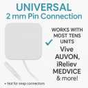 Vive Tens Unit Replacement Pads (40 Pack) - Reusable, Self Adhesive