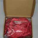 Riceshoot Red Valentines Bow Set Decor, 16''x 32'' Big Bow Tree Topper and 24 Pcs 5''x7'' Valentines Ribbon Twist Tie for Tree Birthday Wedding Holiday Wreath Gift Wall Backdrop Decor