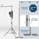 10x 8.6ft Pipe and Drap Backdrop Stand Kit ,Heavy Duty Adjustable Frame Backdrop Stand With Flat Base,Carry Bag for Event, Birthday Party, displays and Wedding Decoration.