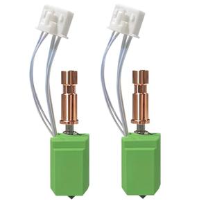 Upgraded 0.4MM Kobra S1 Hotend with Ceramic Heating Rod, New Thermistor Prevents Fracture, S1 Extruder Hotend Hardened Steel Nozzle, Rapid Replacement for Anycubic S1 3D Printer Nozzle Kit(2PCS)