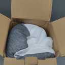 Cervical Pillow for Neck Pain Relief - Ergonomic Memory Foam Pillow with Arm Rest Slot & Cotton Pillowcase, Dual-Height Orthopedic Support Contour Pillow for Side, Back, Stomach Sleepers