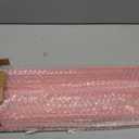 Pink Mahjong Racks with Pushers Set of 4, 18 inches Travel Acrylic Mahjong Tiles Racks with Bag, Mahjongs Cards, Dices, Wind Indicator, American Mahjongs Set Accessories, Gifts and Supplies, Large