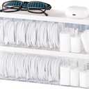 Charger Cable Cord Storage Organizer Box - 2 Pack With Lid - Easy Storage Without Cable Ties