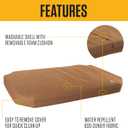 Carhartt Field Dog Bed, Durable Water Repellent Material W/Triple-Stitched Main Seams, Carhartt Brown, Large
