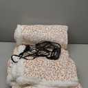 Electric Heated Blanket Full Size 72x84 - Leopard Print Flannel Soft Heating Blanket with 10 Heat Levels & Auto Shut Off, Machine Washable Warm Throw for Bed Couch, Brown White