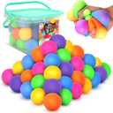 KLT Stress Balls Bulk for Kids and Adults: 32 Pack Mini Squishy Ball for Anxiety Relief - Color Changing Sensory Fidget Toy for Autism Kids Calming - Small Prizes for Student Classroom (1.8")
