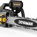 DCS08A Electric Chainsaw, One-Step Tool-Free Tensioning, Oregon Bar  Chain, Low Kickback, Mechanical Brake, Automatic Chain Lubrication, 18-Inch 15-Amp Electric Chainsaw corded with 2 Chains