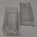 SIMPEXPE Stackable Storage Drawer, Pull Out Plastic Food Fridge Organizer Bins for Pantry Shelf Refrigerator Organization Kitchen Bathroom Cabinet Closet Office Clear -2Pack (12.6 x 5.9 x 4.33, 2 Pack)