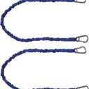 Extreme Max 3006.2909 BoatTector High-Strength Line Snubber & Storage Bungee, Value 2-Pack - 36" with Medium Hooks, Blue
