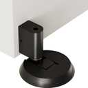 Latest Upgrades Mechanical Door Stopper, Punch-Free Windproof Door Stop, Heavy-Duty Floor Door Stop for Bottom, Silent Floor Door Stoppers, Black