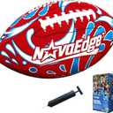 Hydro Water Football - 10.4-Inch Neoprene Pool Football for All Ages | for Water Play in Pool, Lake & Beach | Secure-Grip with Real Laces | Includes Pump | Choose 1 or 2 Ball Pack