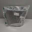 mDesign Slim Pill-Shaped Metal 1.98 Gallon/7 Liter Recycle Trash Can Wastebasket, Garbage Container Bin - Bathroom, Kitchen, Bedroom, Office - Durable Stainless Steel, Mirri Collection, Bronze