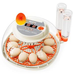 APDOE Egg Incubators for Hatching Eggs, Temperature and Humidity Control, Automatic Egg Turning, Egg Candler, External Water Bottle, Air Vent, for Chicken, Duck & Quail Eggs, 12 Eggs