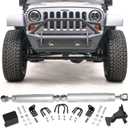 For Jeep Wrangler JK Dual Steering Stabilizer, N3 Dual Steering Stabilizer Kit for Jeep Wrangler JK 2007-2018 with 2" of Lift or Higher, Replace for 8734930