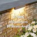 8 Pack 7 Inch Retaining Wall Lights, 5W LED Hardscape Lighting, 12V AC/DC Low Voltage Step Light, 2700K Soft White IP65 Waterproof Outdoor Landscape Lighting for Patio Walls Stairs, ETL