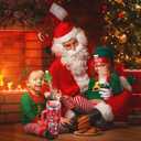 4 x 6PCS Christmas Straw Cover Cap for Stanley Cup, Silicone Straw Topper for Stanley 30&40 Oz Tumbler with Handle, 10mm Drinking Straw Tip Covers for Christmas Gifts. (Color 2)