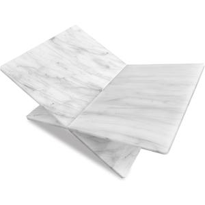 Acrylic Book Stand - Open Book Display Stand for Reading, Bible, Cookbook, Magazines, Textbooks, Recipe Holder (Marble Pattern)