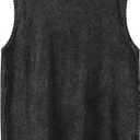 Distressed Washed Cotton Tank Top 230G Streetwear Muscle Tee for Teens  XL Black